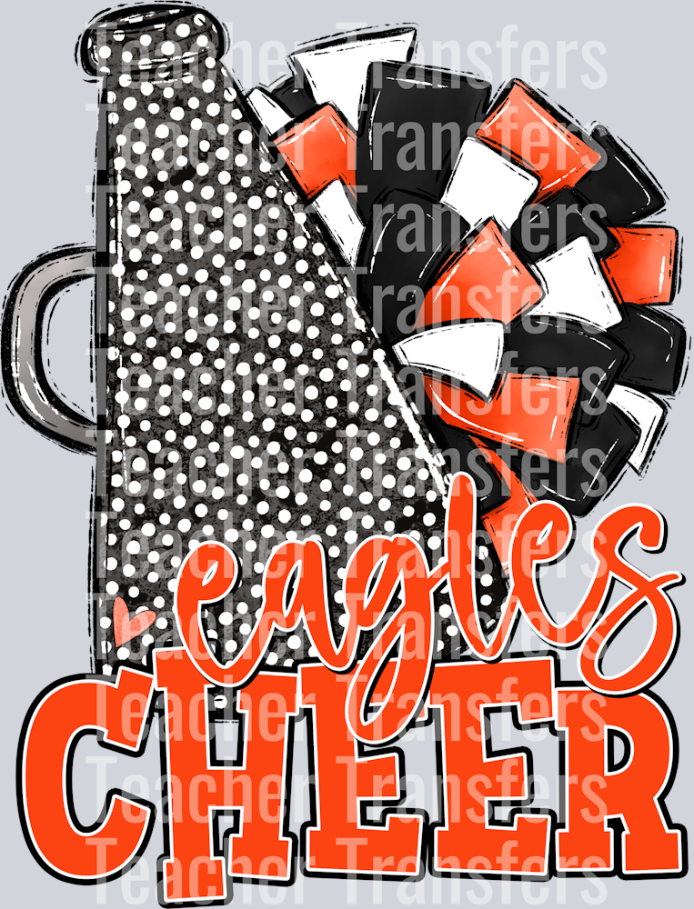 Eagles Cheer Orange and Black