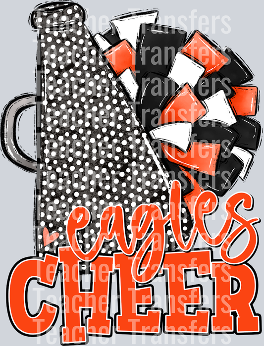 Eagles Cheer Orange and Black