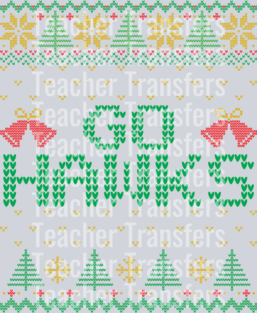 Ugly Sweater HAWKS GOLD TEAM