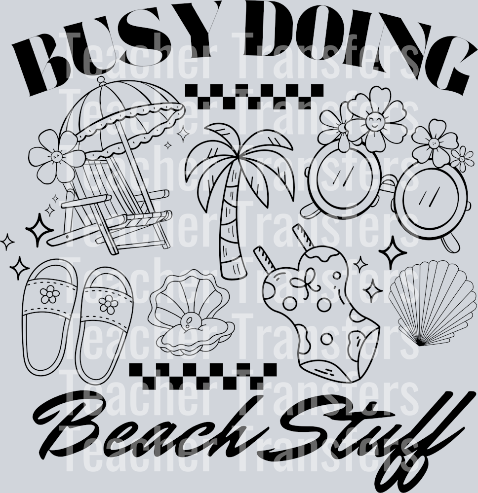 BUSY DOING BEACH STUFF