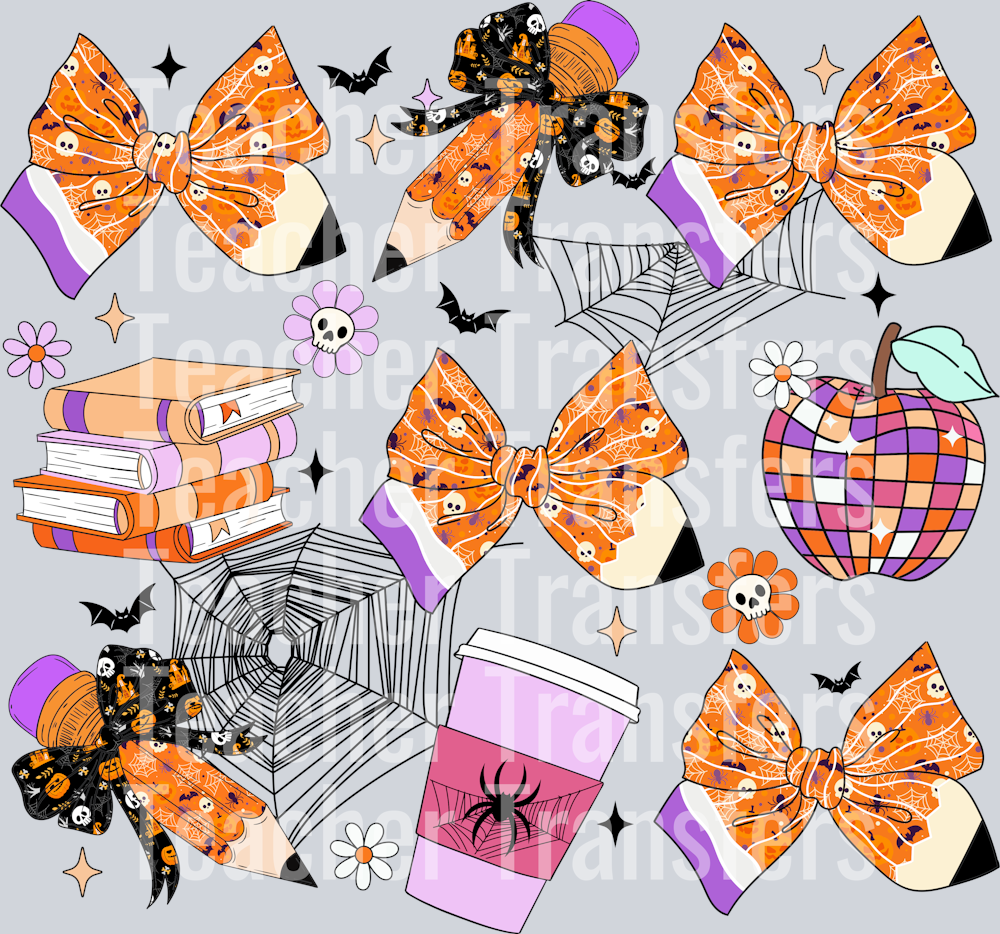 752024 NHUY Coquette Bow spooky Teacher Halloween