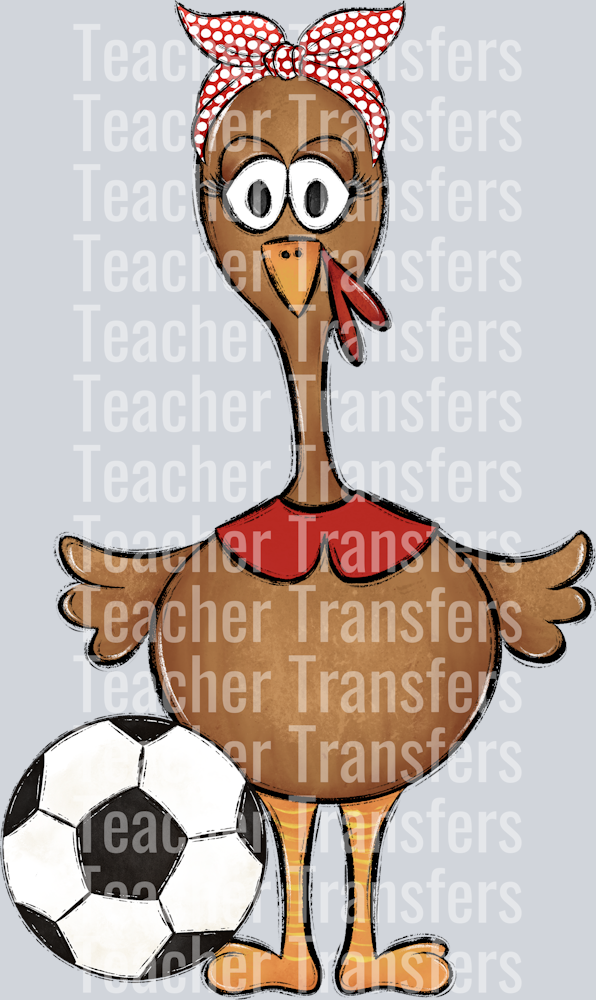 Turkey Family Set Girl Red soccer