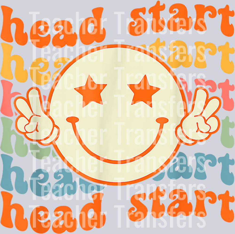 Headstart Teacher Groovy Head Start Back To School T-Shirt