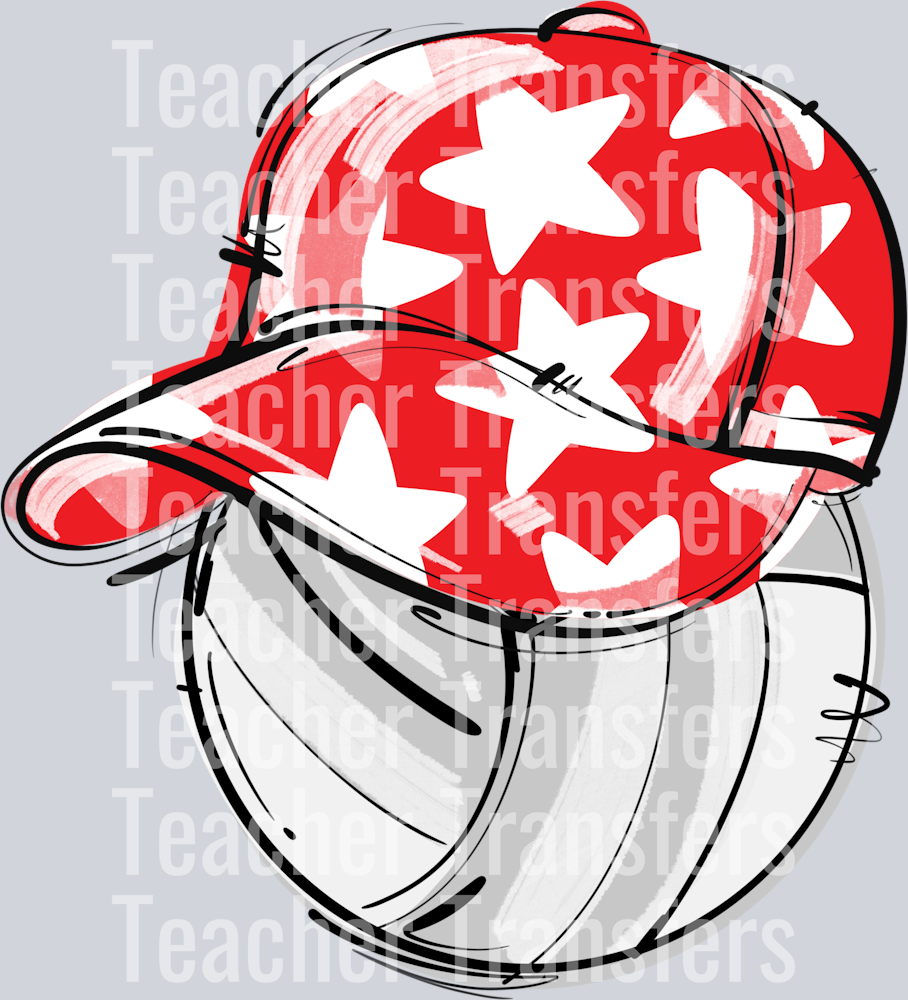 RED PLAY BALL HAPPY FACE VOLLEYBALL