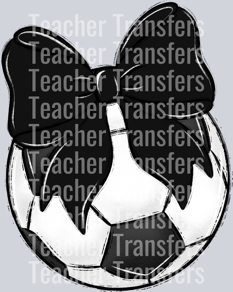 Bows and Balls Soccer Black