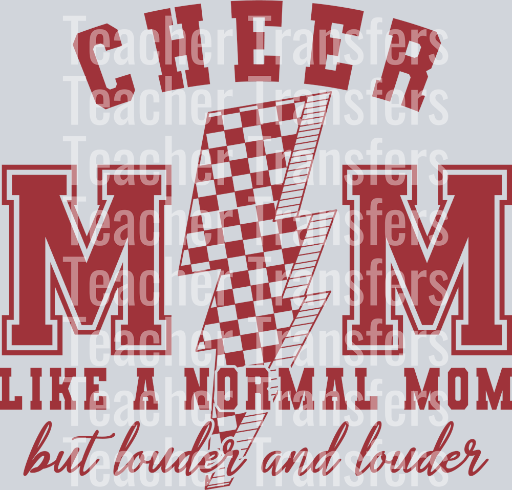 Cheer Mom like a normal mom but louder and louder-01