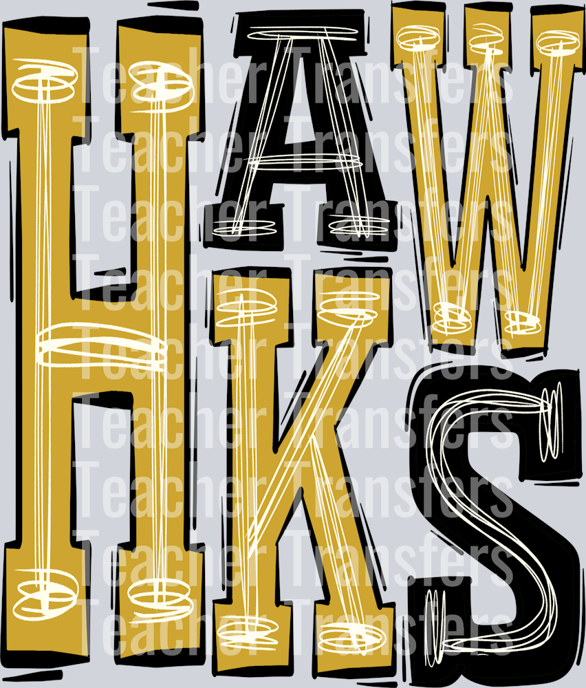 Hawks Gold and Black