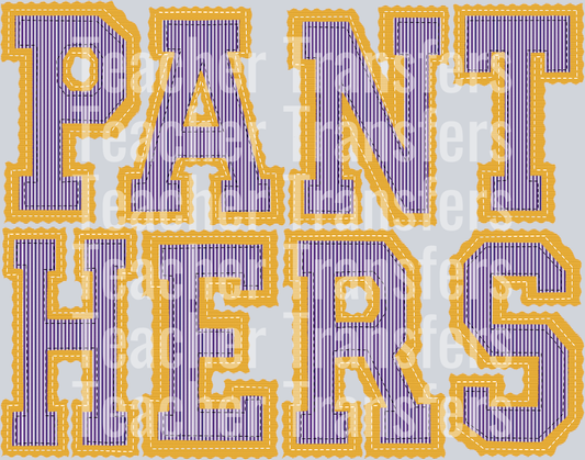 THE PREPSTER PANTHERS PURPLE YELLOW