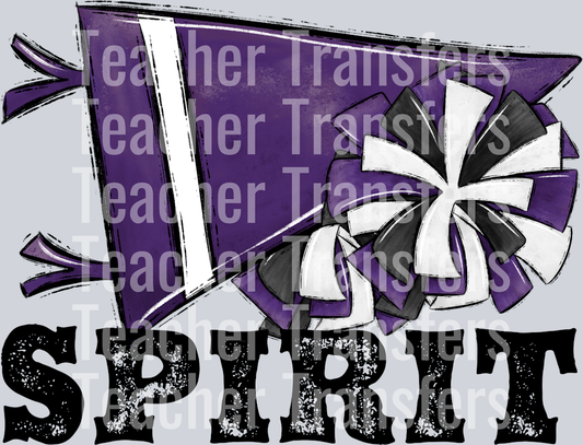 Pennant Mascots BLANK CHEER Spirit Purple