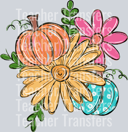 Pumpkin and Sunflower Collage