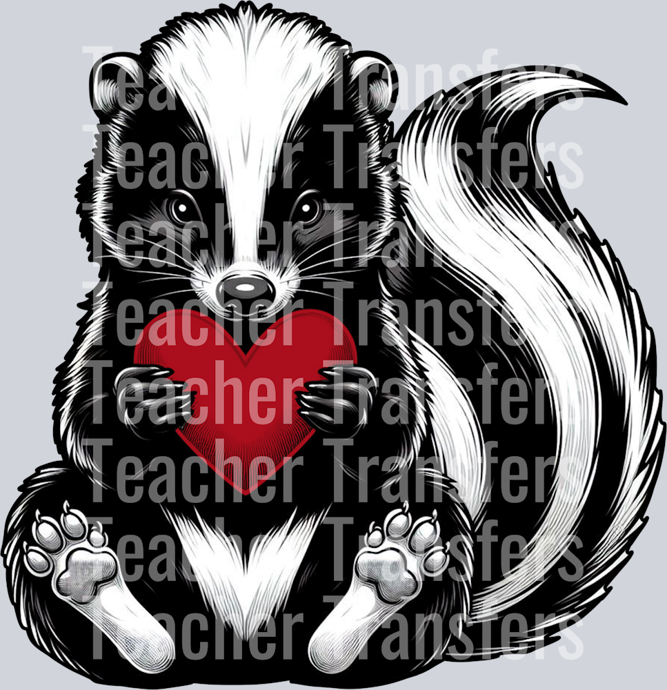 SkunkWithRedHeart