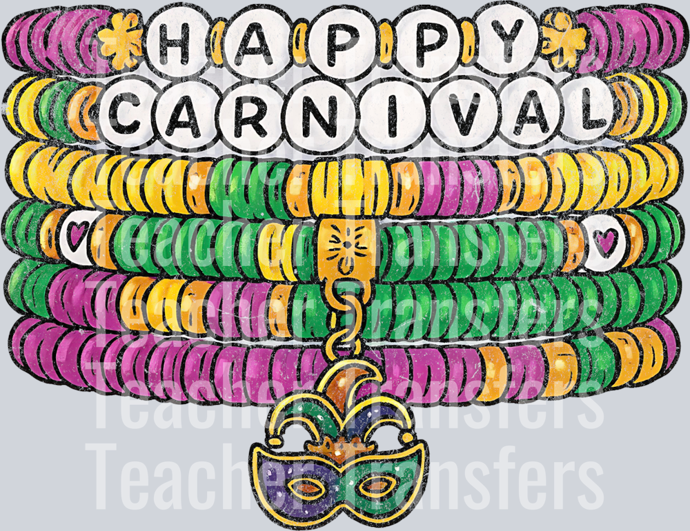 happy carnival stacked bracelet