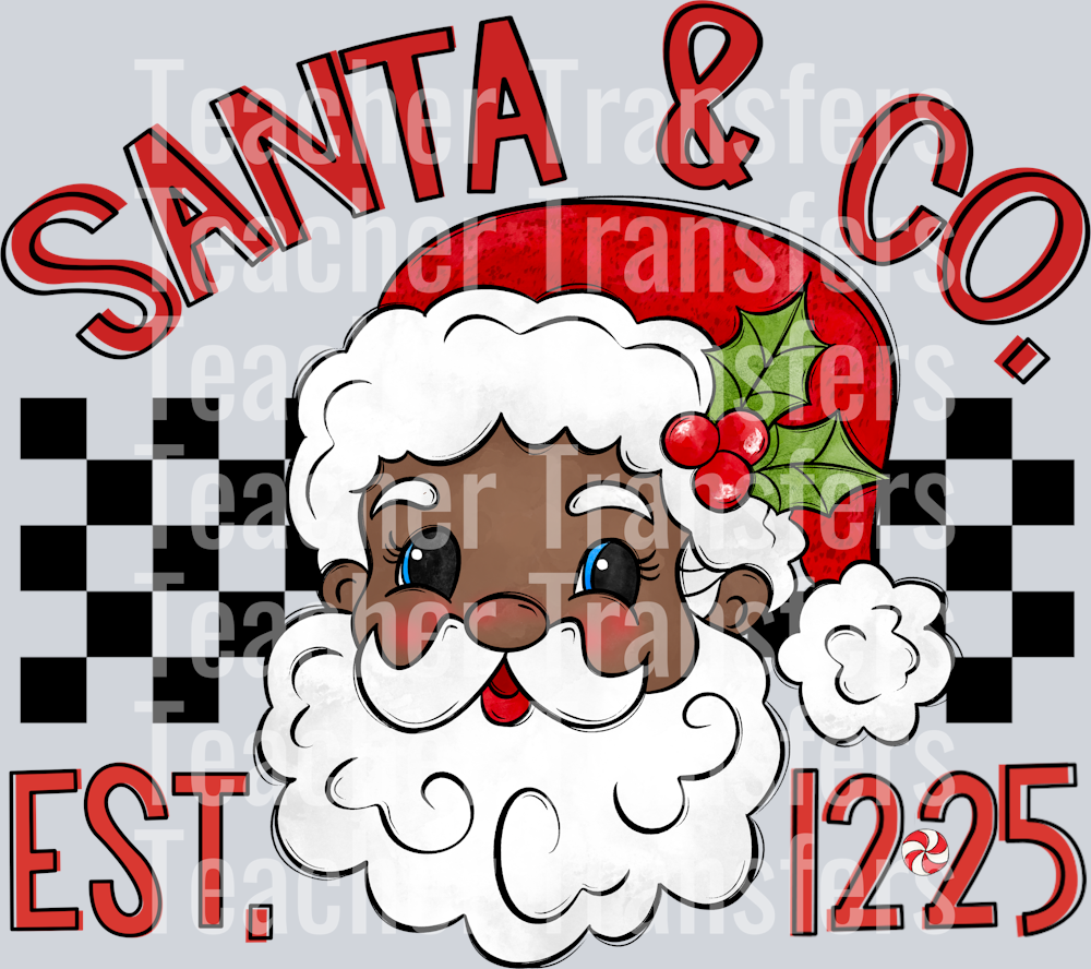 Santa and Co Est 12 25 Medium Tone