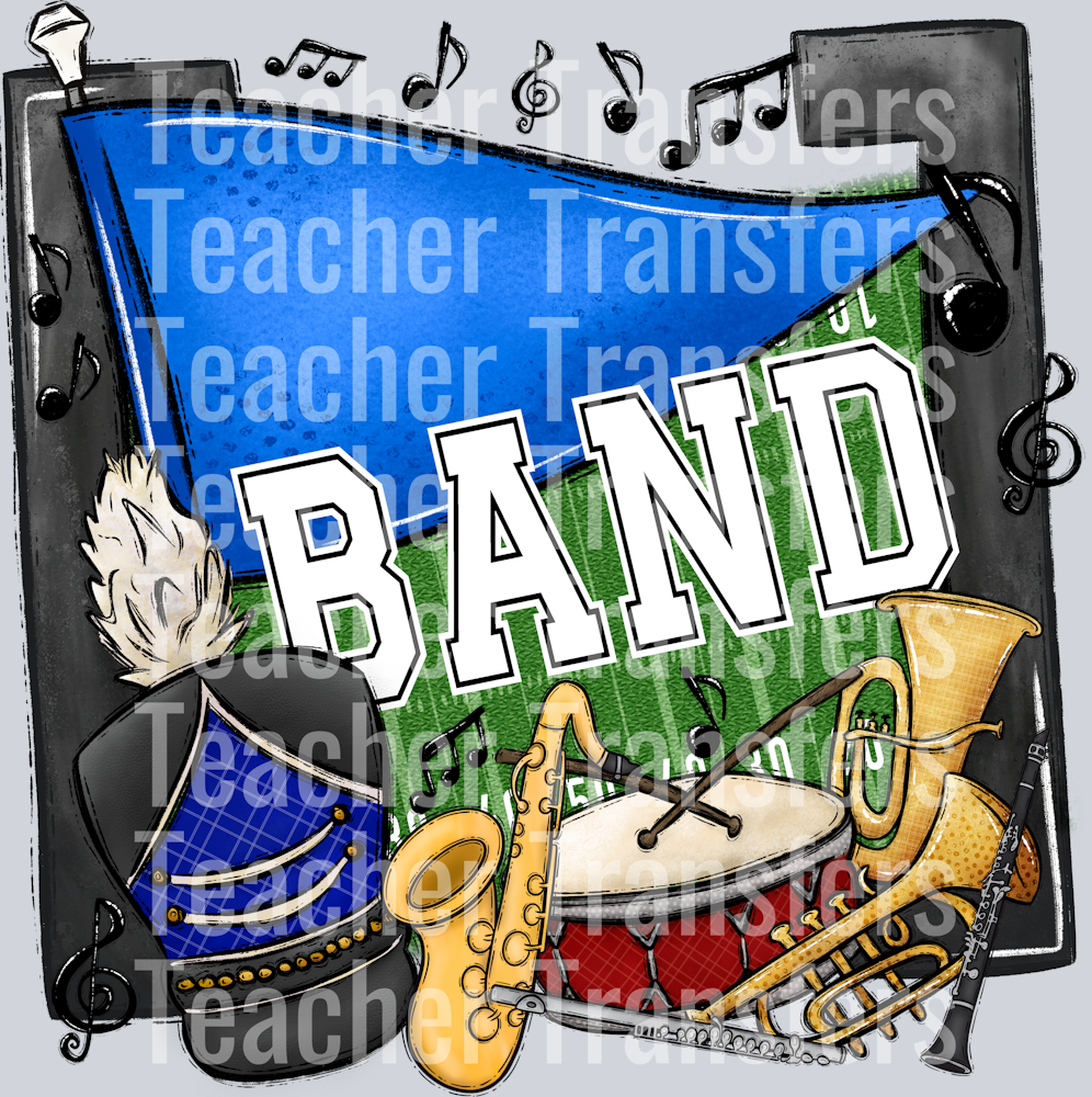 Band Pennants Blue