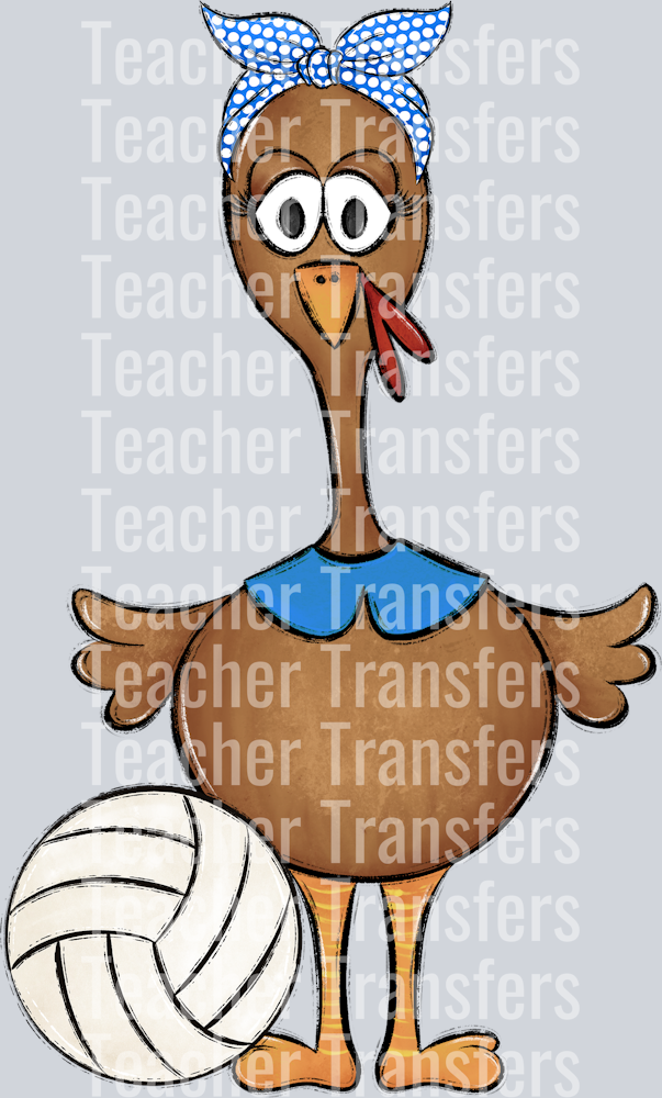 Turkey Family Set Girl Blue VOLLEYBALL