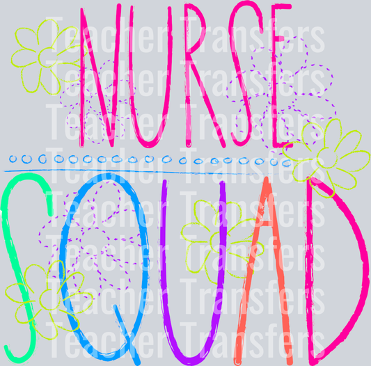 Chalkboard Nurse Squad