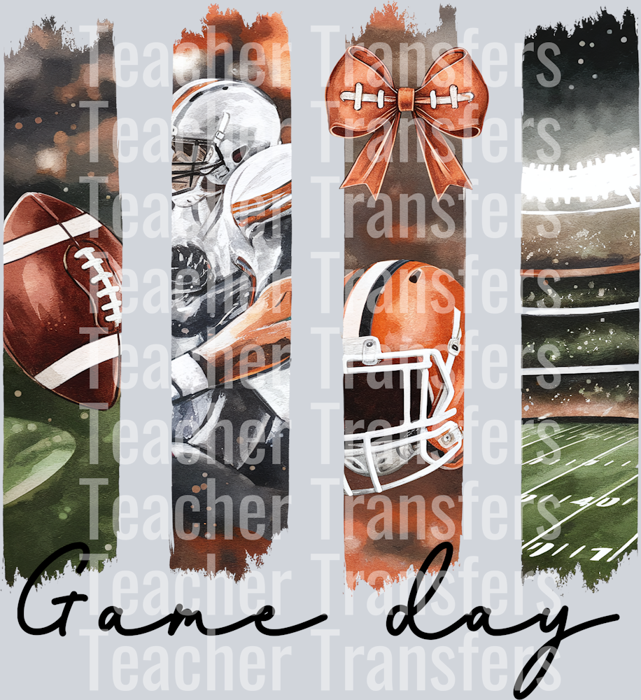 FootballGameDayFourBrushstrokes