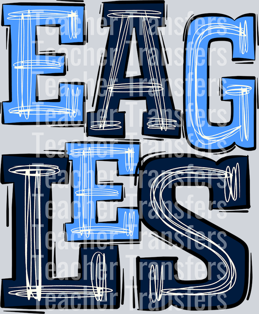Eagles Light Blue Navy