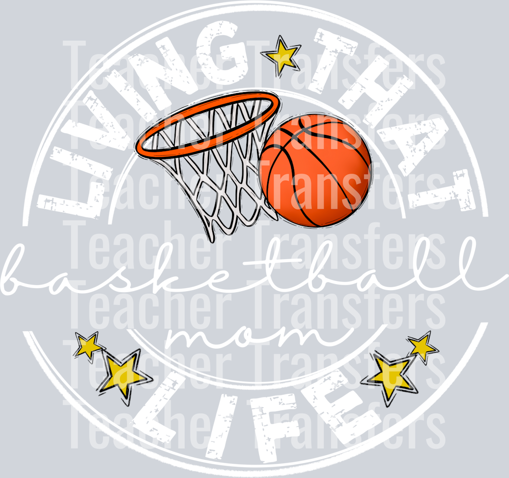 Living That BASKETBALL Mom Life WHITE