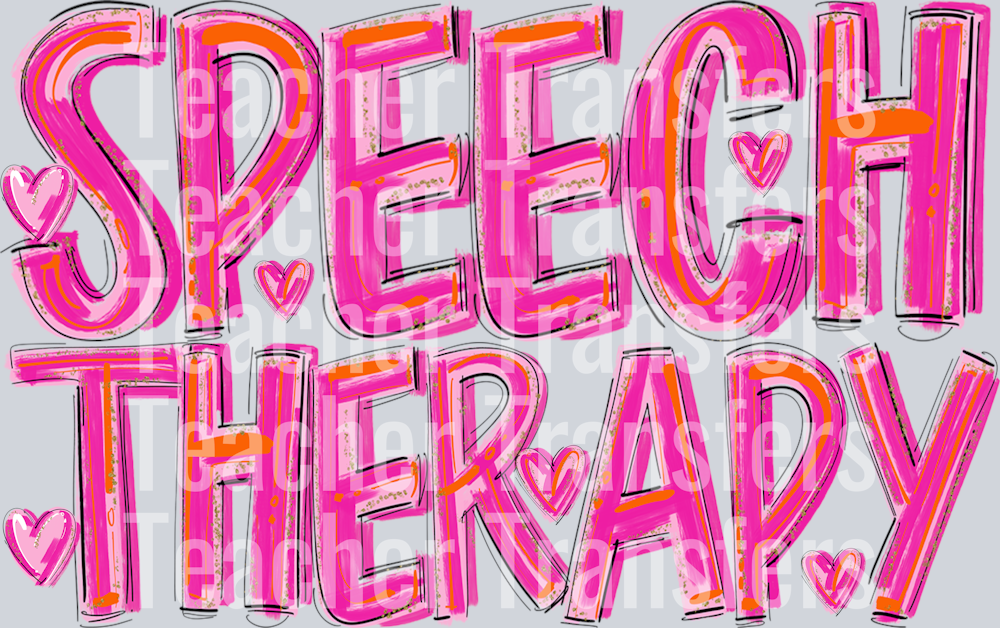 SPEECH THERAPY PRETTY IN PINK