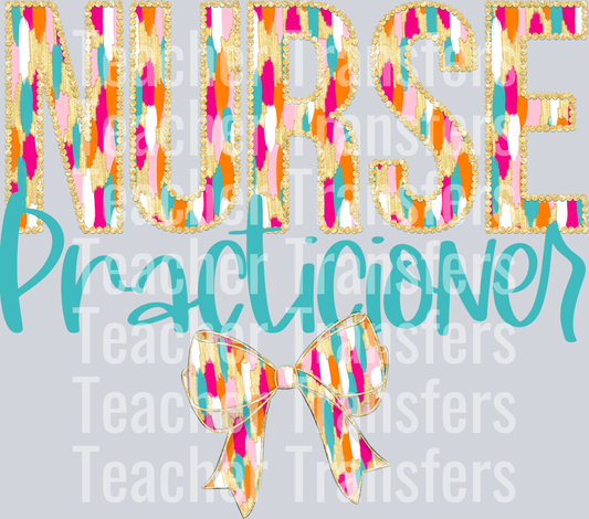 NURSE PRACTICIONER WITH BOW BRIGHT BRUSH