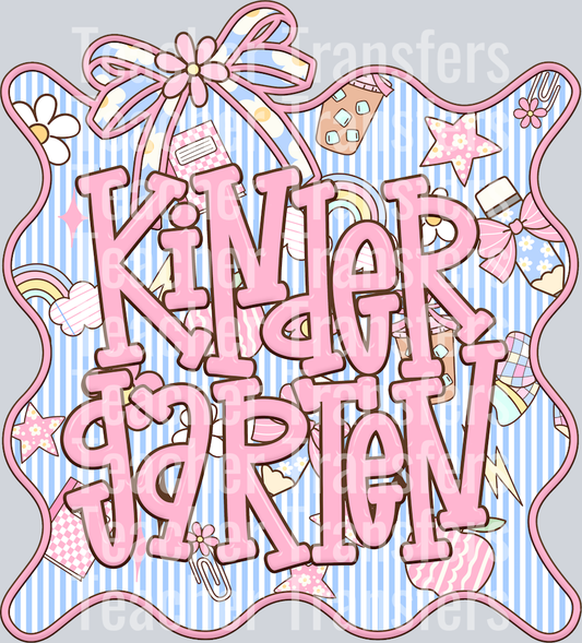 SEERSUCKER GRADE FRAME KINDERGARTEN