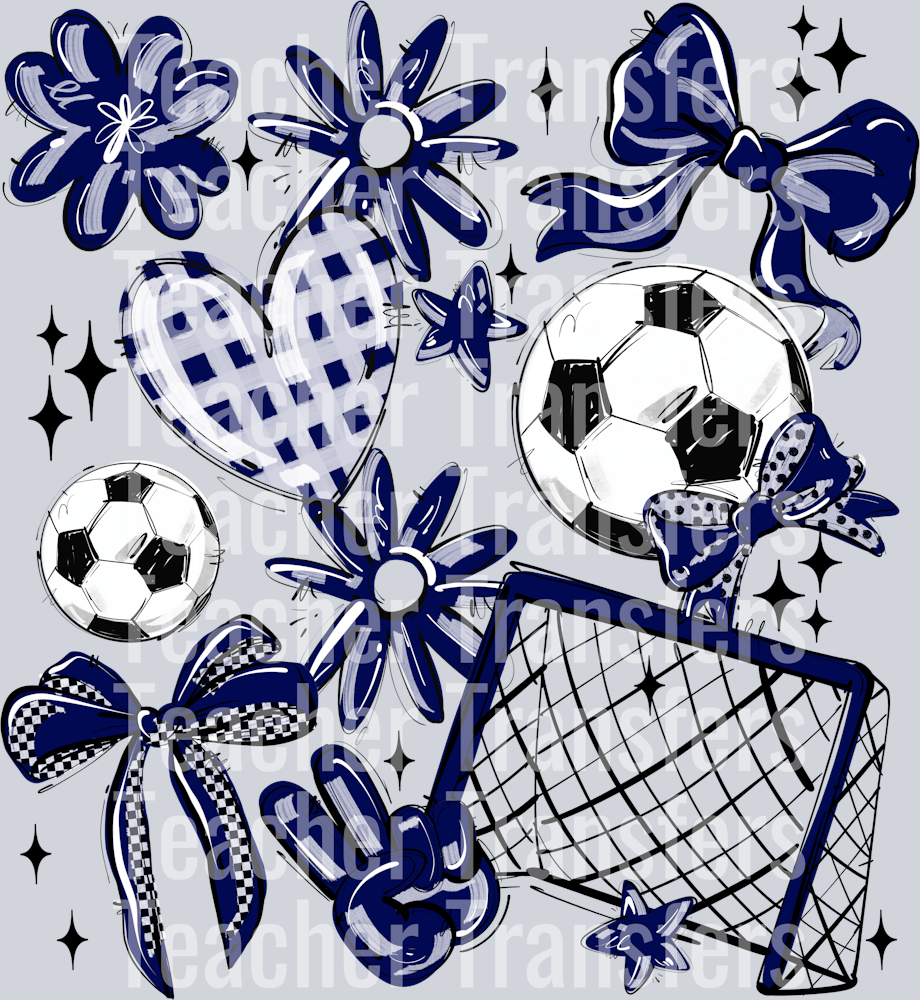 NAVY SOCCER PLAY BALL COLLAGE