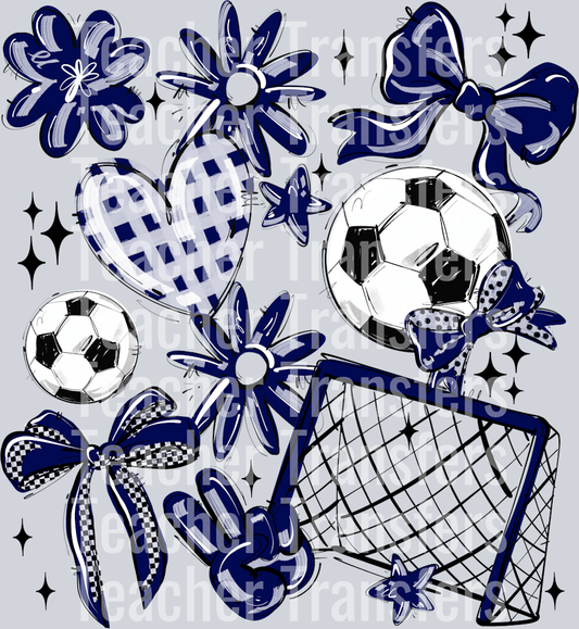 NAVY SOCCER PLAY BALL COLLAGE