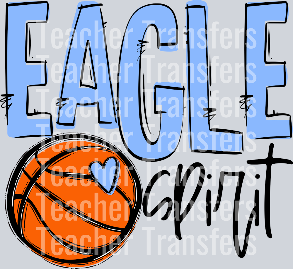 Team Go Spirit Eagle Basketball Columbia Blue