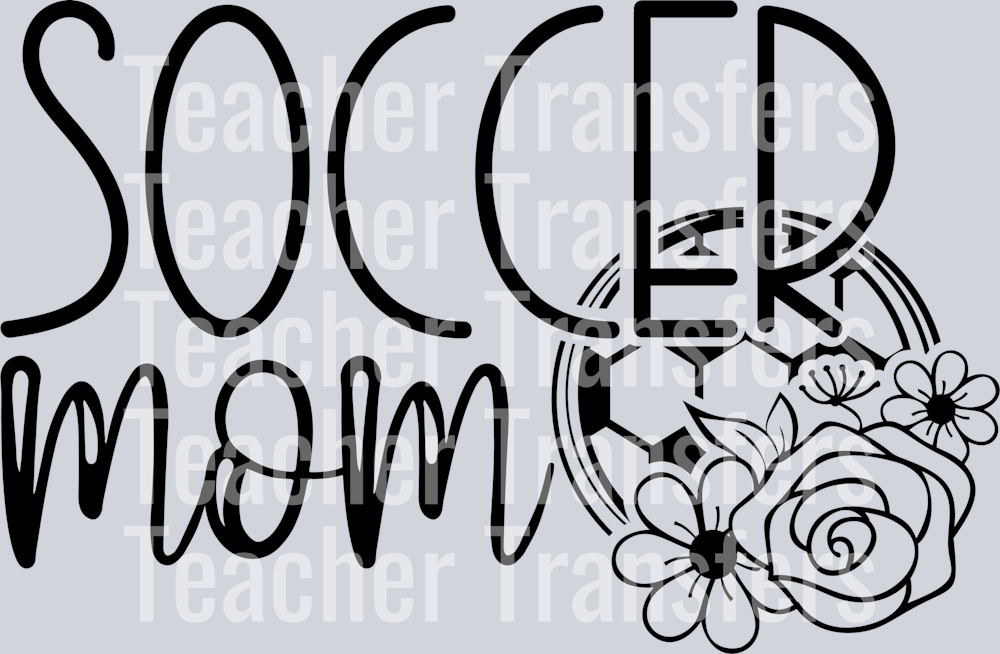 Soccer Mom Ball with Flower PNG