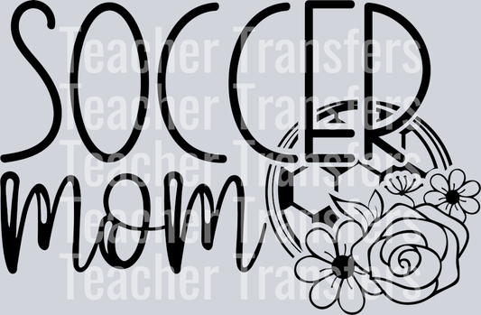 Soccer Mom Ball with Flower PNG