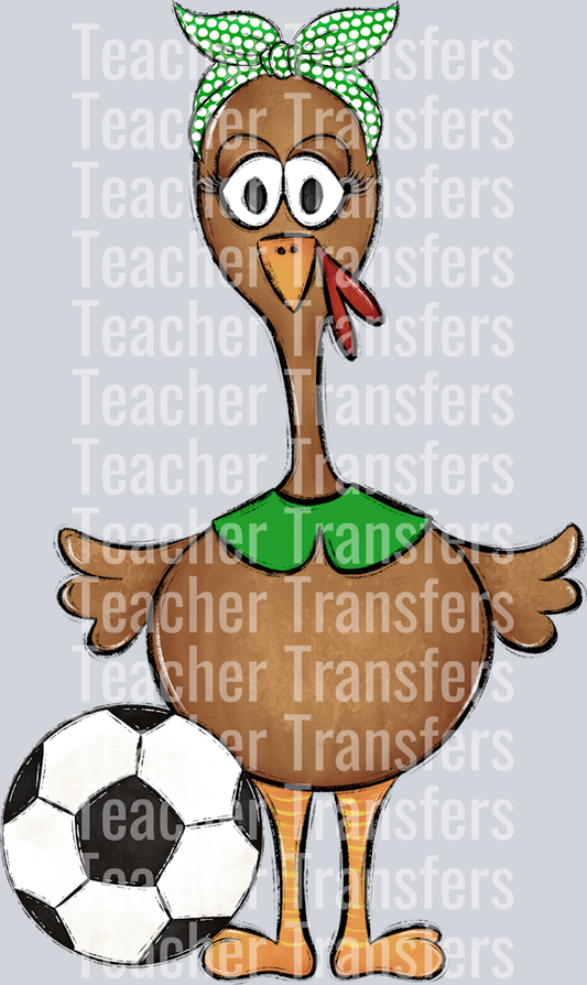 Turkey Family Set Girl Green soccer