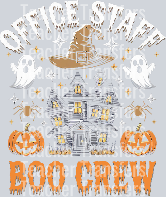 Office Staff Boo Crew Funny Halloween Matching Costume T-Shirt (3)