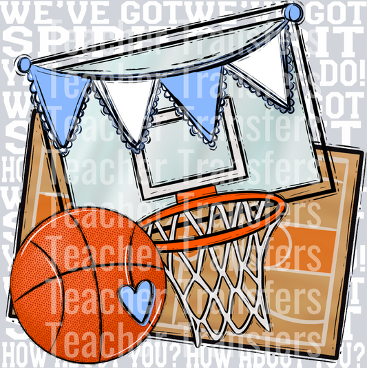 We_ve Got Spirit BASKETBALL COLUMBIA BLUE