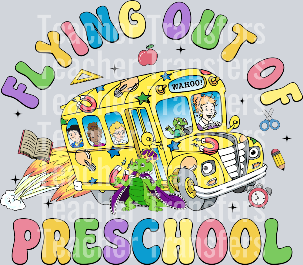 OR 25042025 VTN Flying Out Of Preschool Last Day of School Magic School Bus
