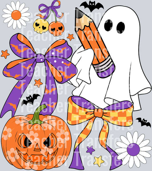 OR 04082025 NHUY Coquette Bow Retro groovy Spooky Teacher Halloween