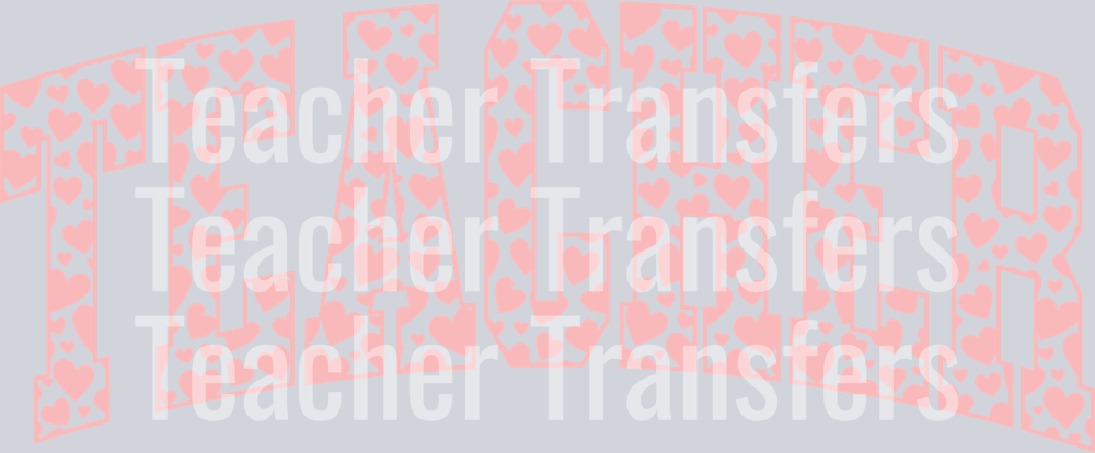 Teacher Heart Pink