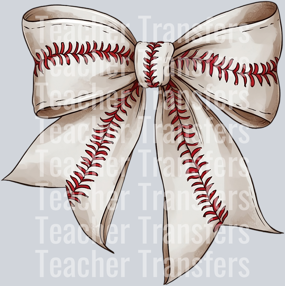 Baseball Mom Coquette Bow