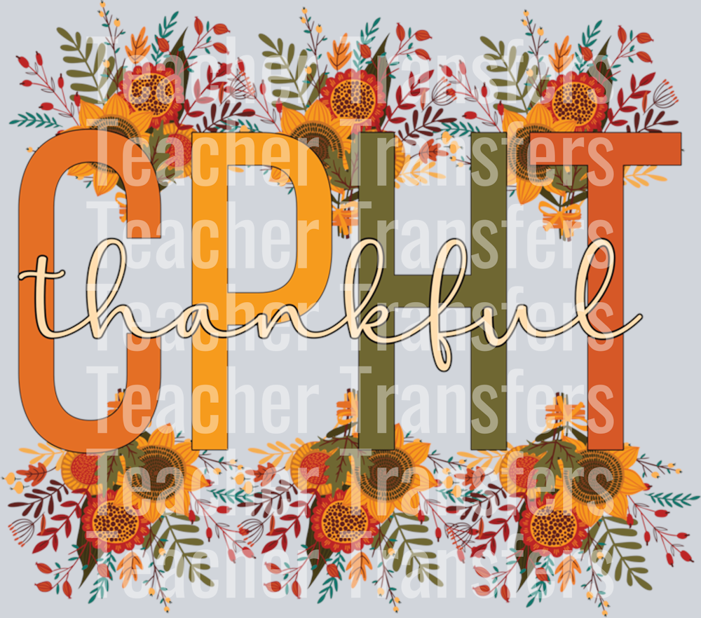 Thankful CPhT Thanksgiving Certified Pharmacy Technician Long Sleeve T-Shirt