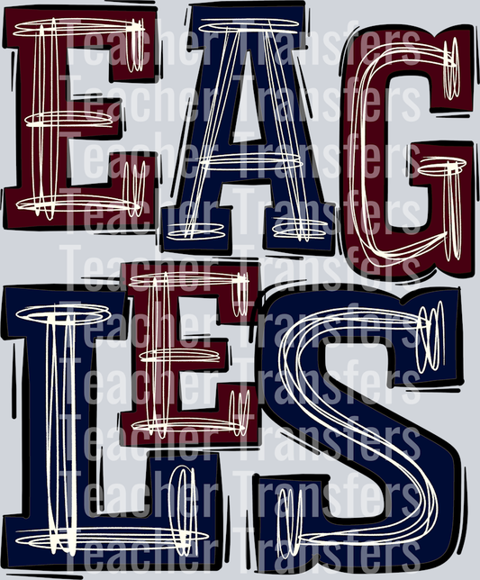 Eagles Maroon and Navy