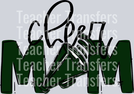 Cheer Mom Dark Green No Flower