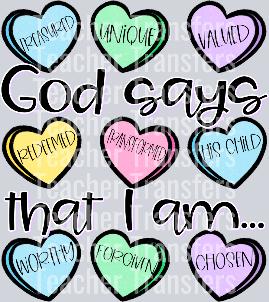 God says that I am