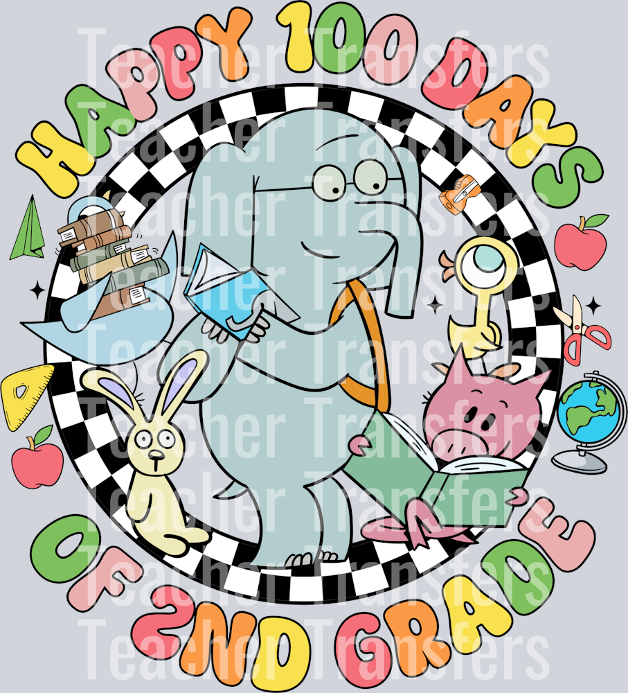 OR 16122024 NHUY Happy 100 Days Of 2nd Grade Elephant And Piggie