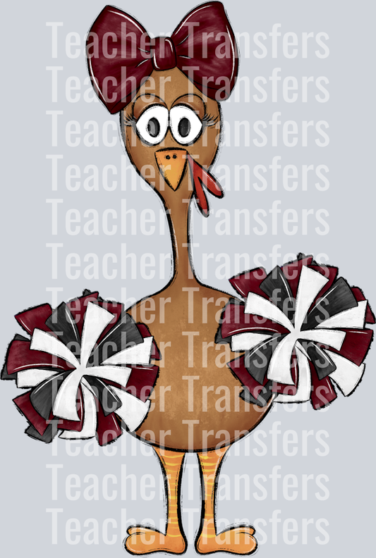 Turkey Family Set Maroon cheer