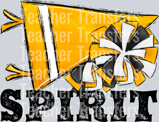 Pennant Mascots BLANK CHEER Spirit Yellow Gold