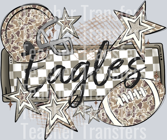 CAMO FOOTBALL NAME EAGLES
