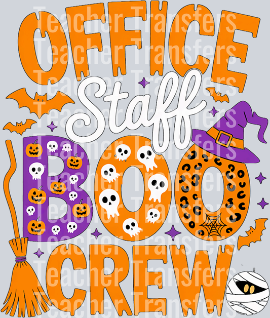 Office Staff Boo Crew Matching Funny Halloween Group Costume T-Shirt