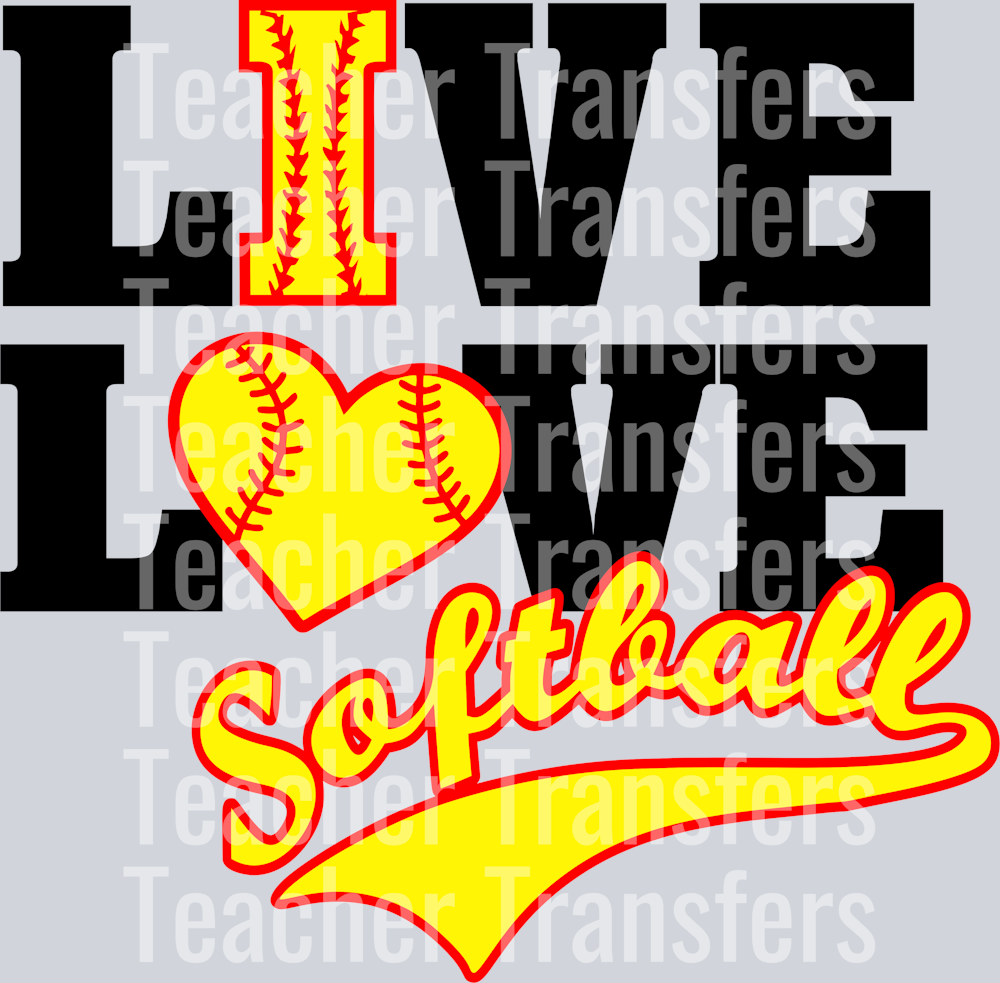 Live Love Softball_Black