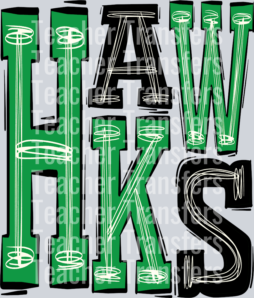 Hawks Kelly Green Black