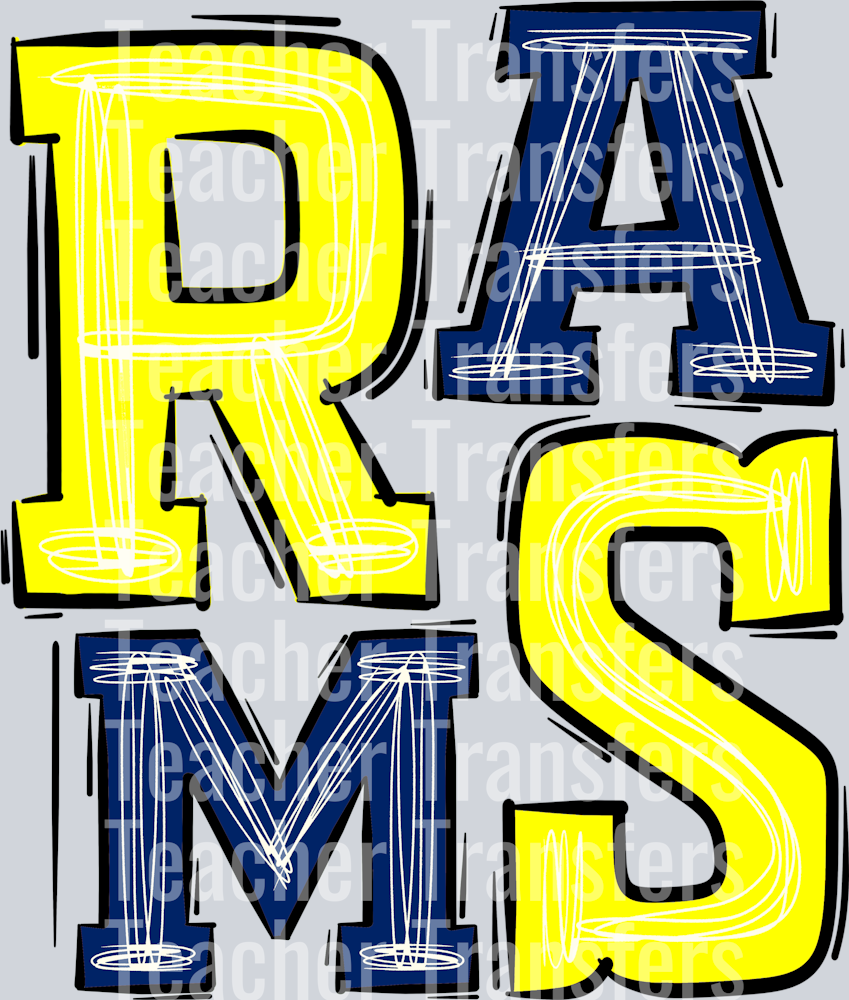 Rams Royal Blue and Yellow